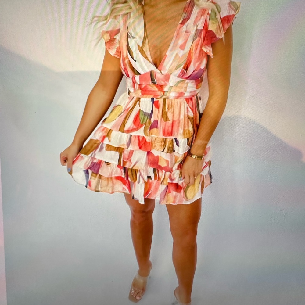 Floral mini dress